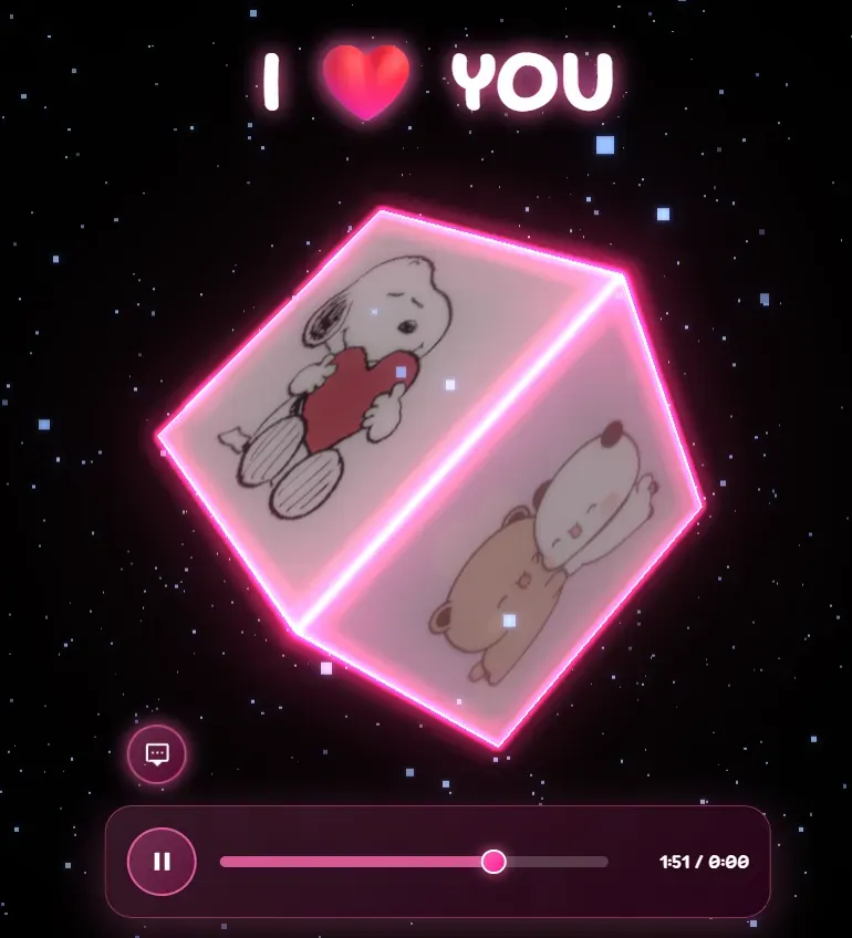 Personalizar ❤️🟥Animacion de Cubo de Amor🟥❤️