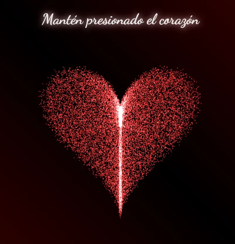 Personalizar 💕Corazon de Particulas💕