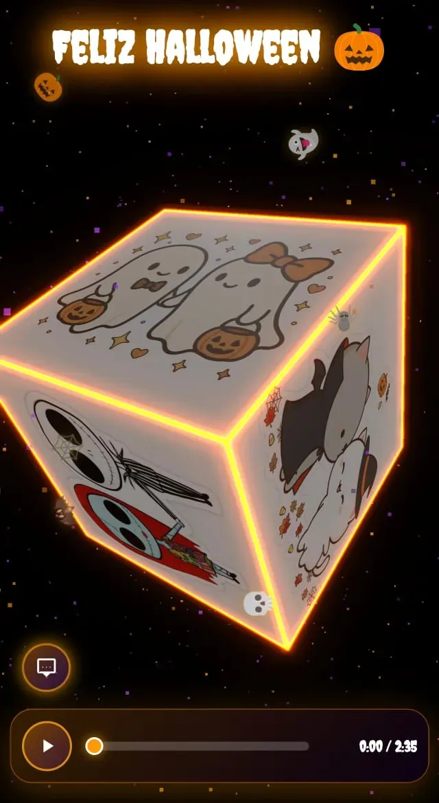 Personalizar Código👻Halloween Cube🖤🕸️