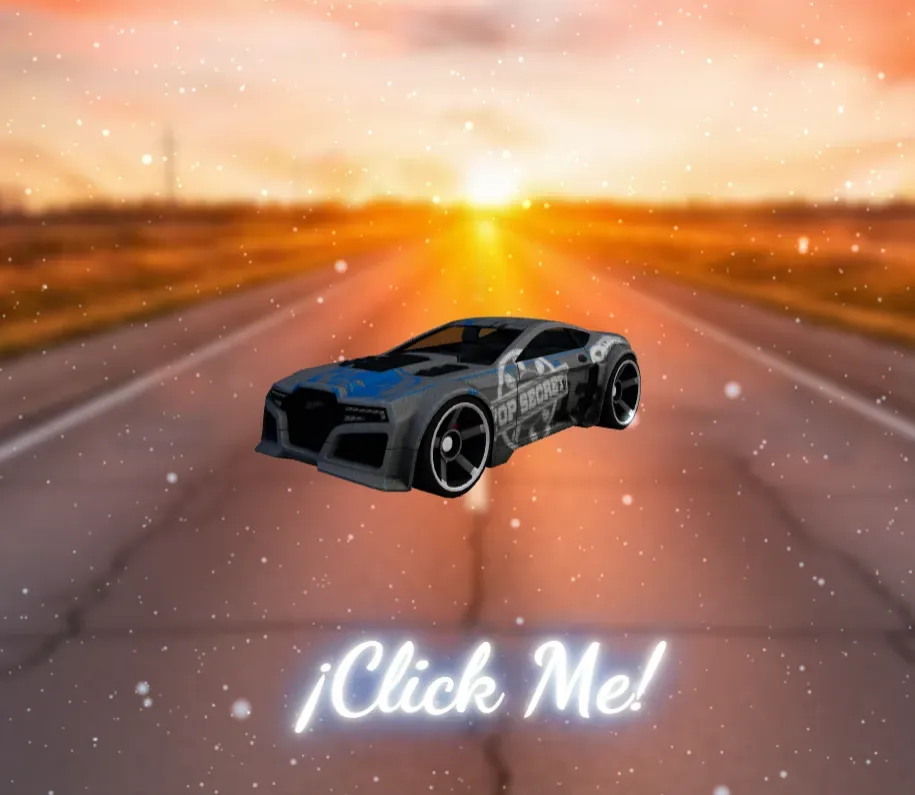 Vista previa del código HotWheels 3D🚘